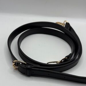 Black Faux leather adjustable Straps